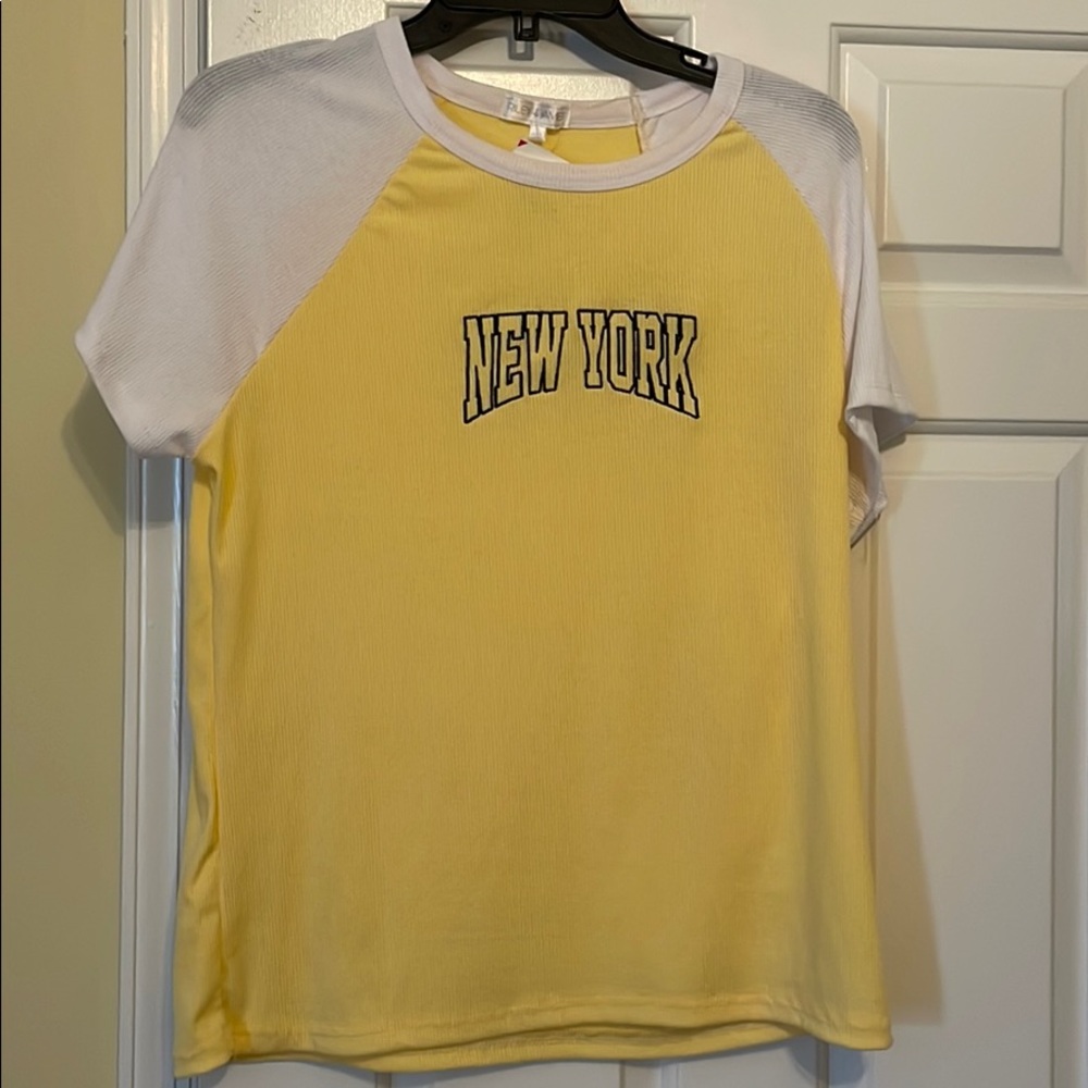 Yellow and white NY T-shirt